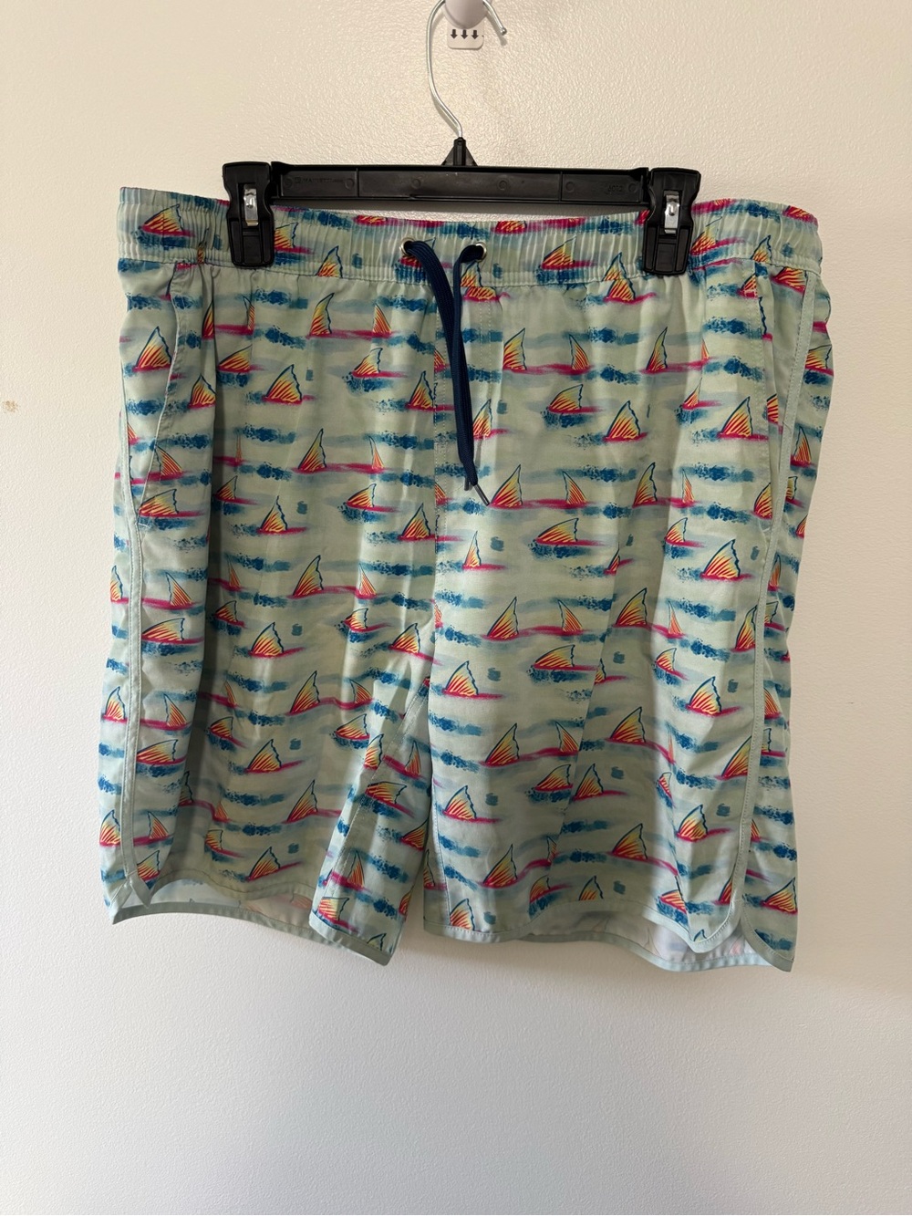 BURLEBO Light Blue Tropical Sailfish Swim Shorts
